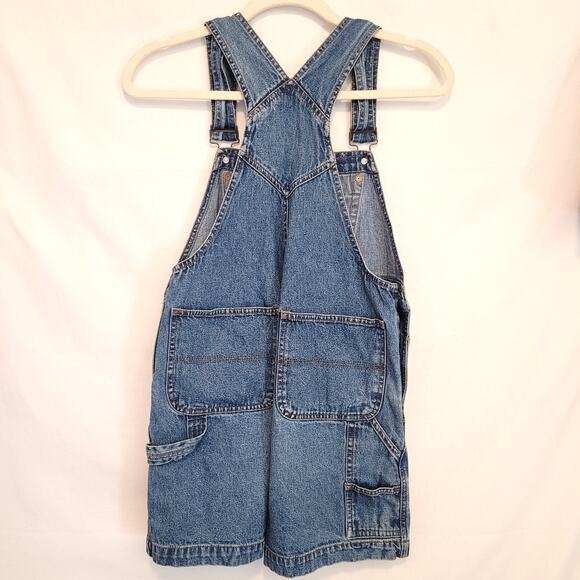 Vintage Disney Winnie the Pooh Denim Shortalls Kids Size S Embroidered Romper - Picture 3 of 11
